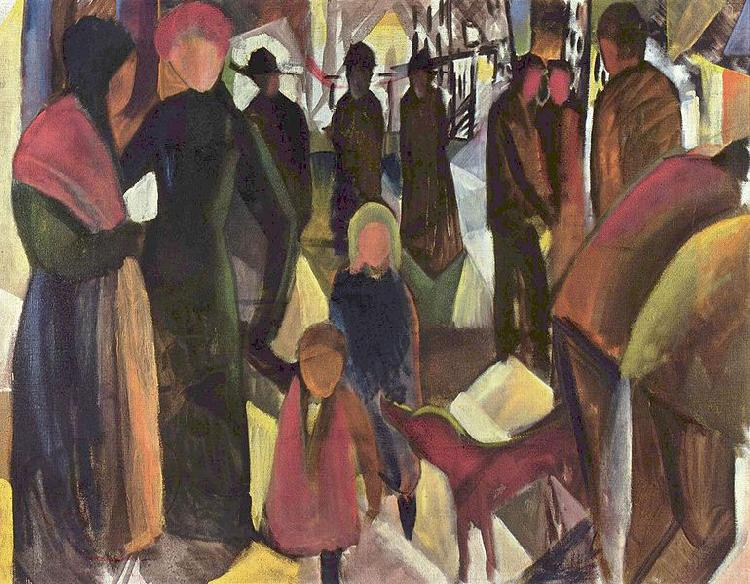 August Macke Farewell Norge oil painting art